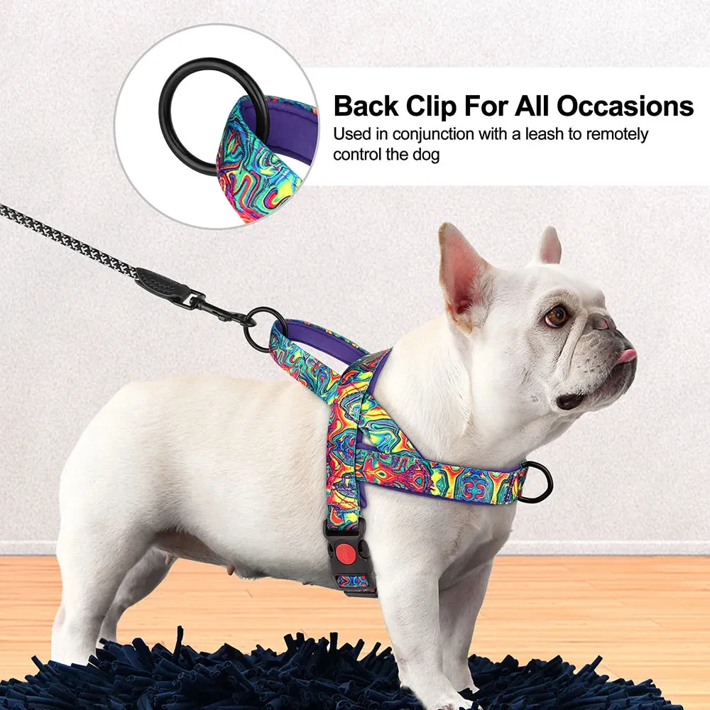 Nylon Dog Harness No Pull Dogs Harnesses Vest Durable Ethnic Pet Training Vests Adjustable For Small Medium Large Dogs Pitbull