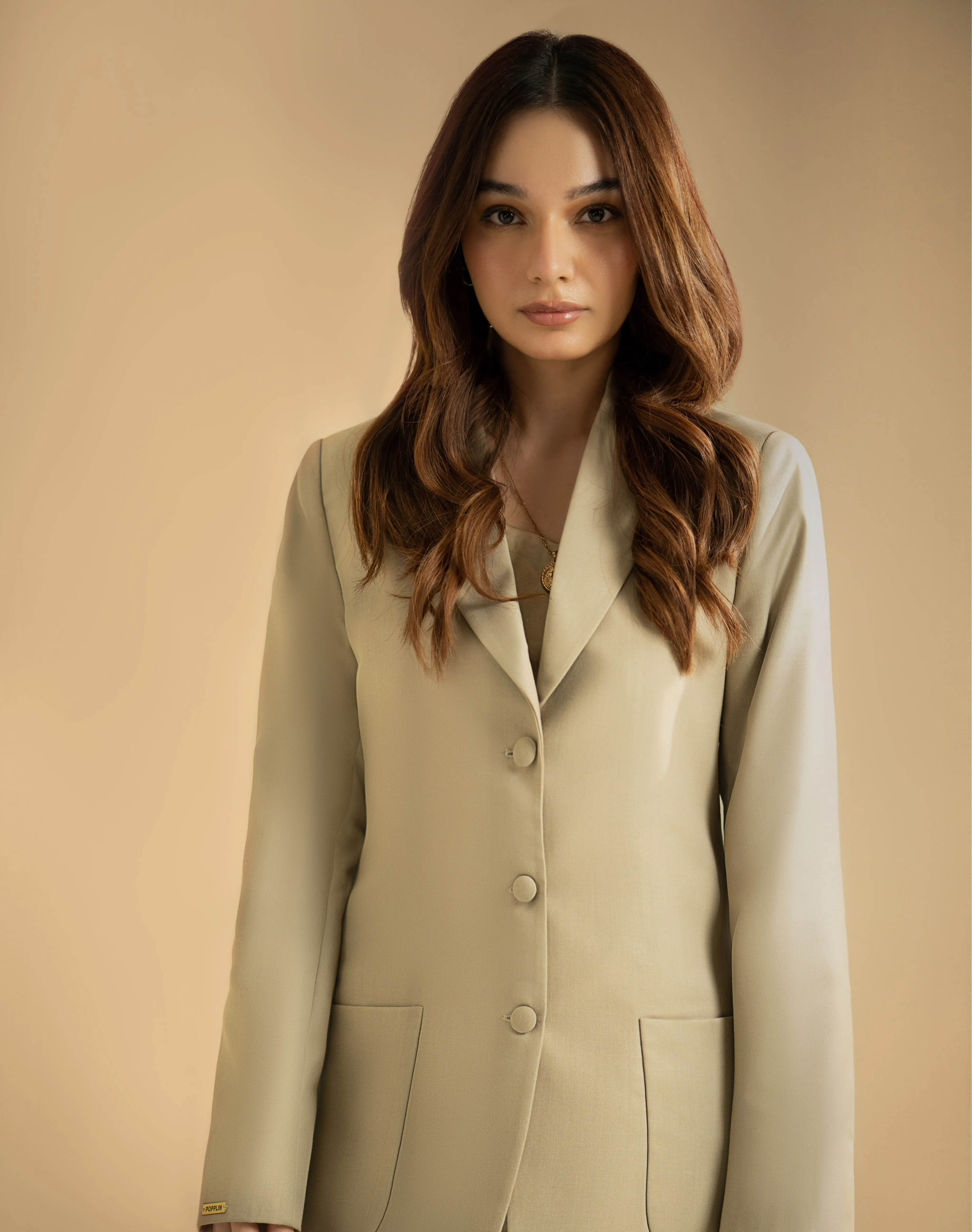 Oat Tan - Three Buttoned Suit