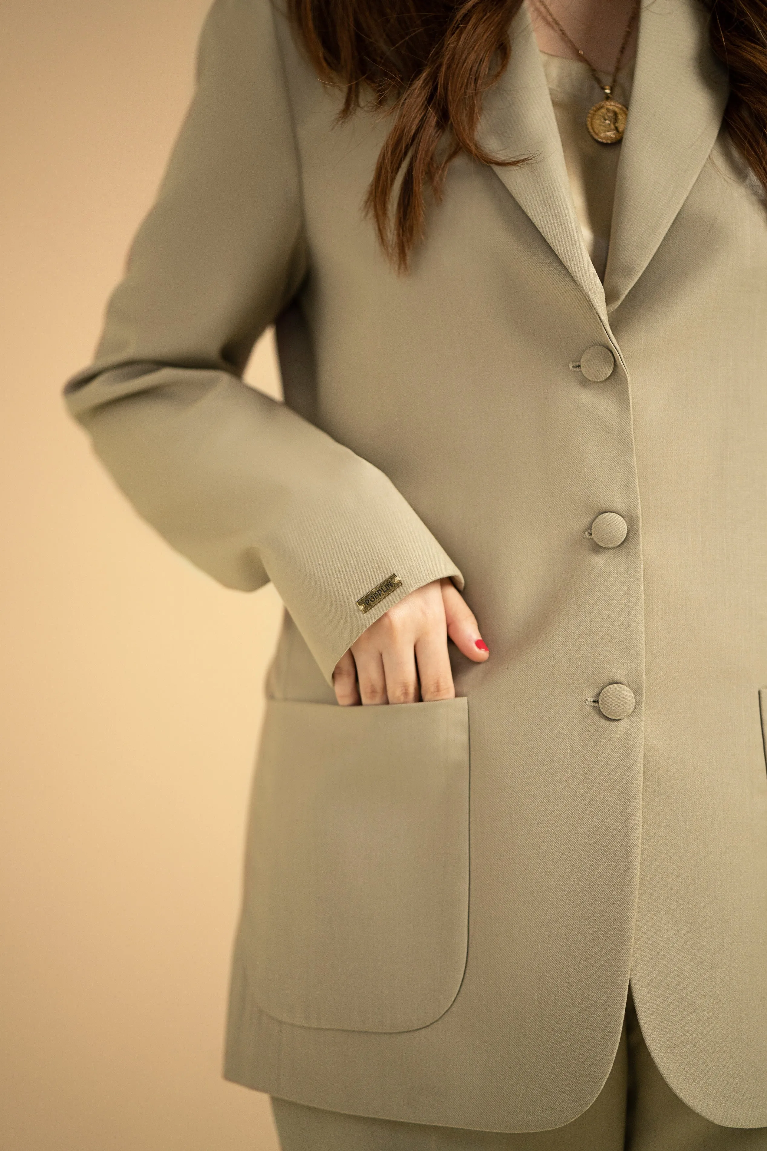 Oat Tan - Three Buttoned Suit