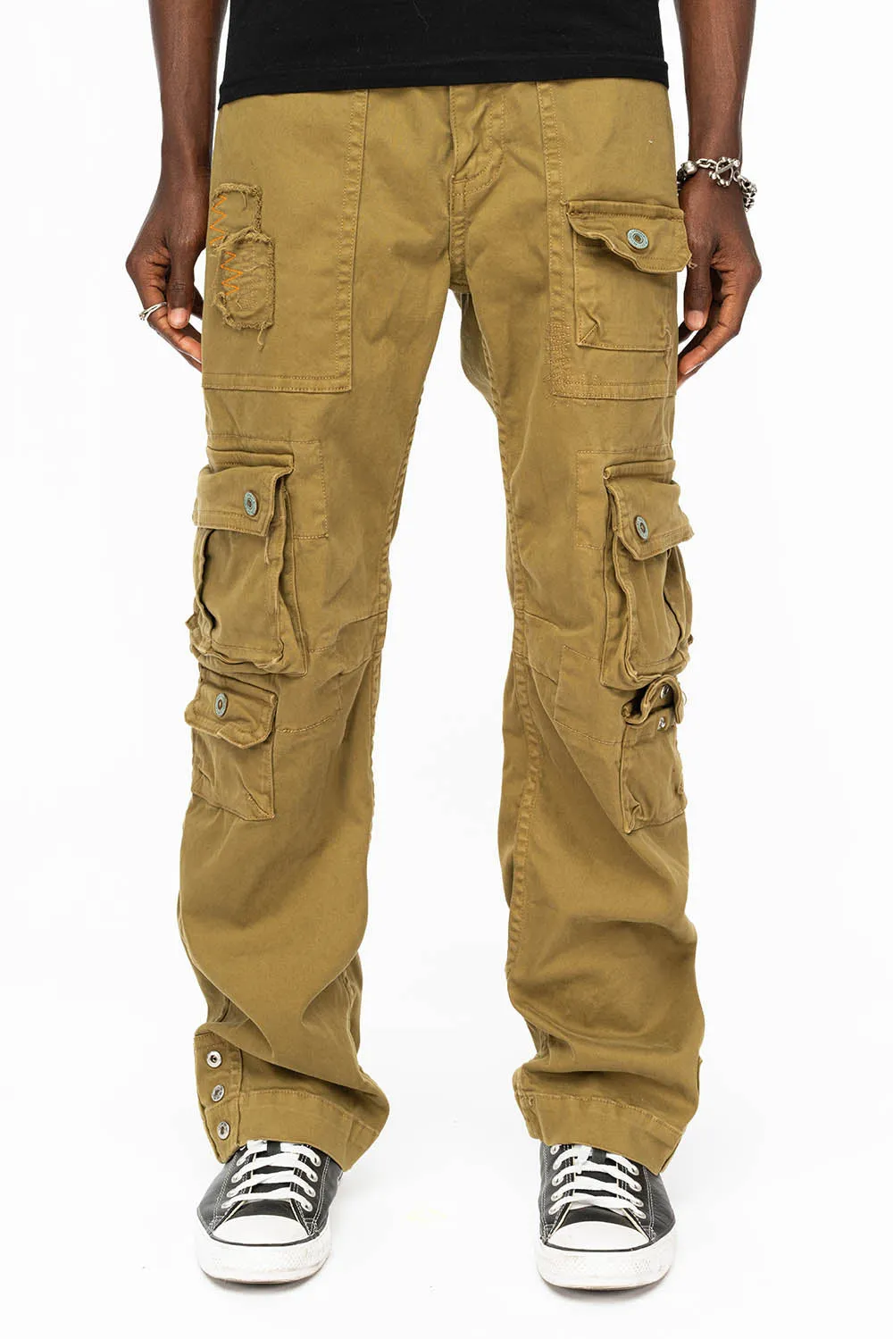 ORIGINAL ROBIN’S JEAN CALL OF DUTY CARGO PANTS IN AVOCADO WASH