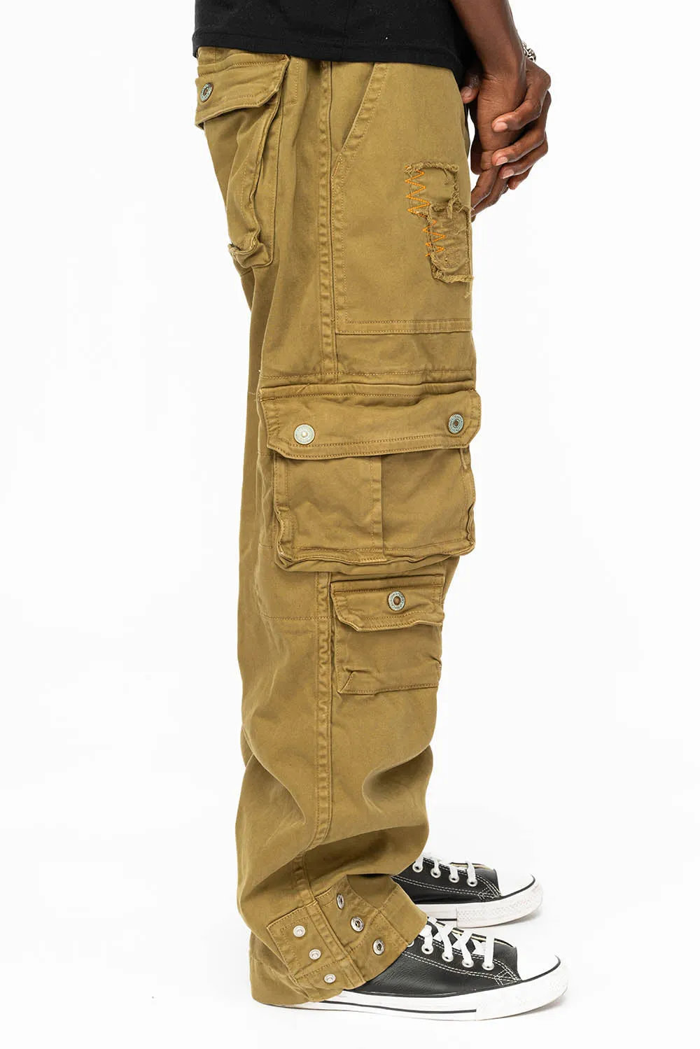 ORIGINAL ROBIN’S JEAN CALL OF DUTY CARGO PANTS IN AVOCADO WASH