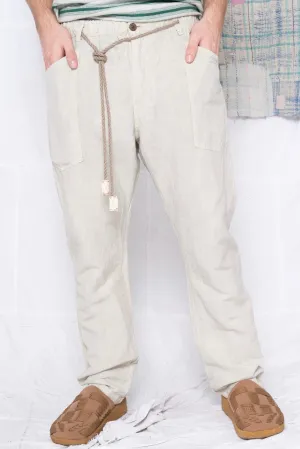 P38 Wild Silk & Hemp Uneven Dye Sand Grey