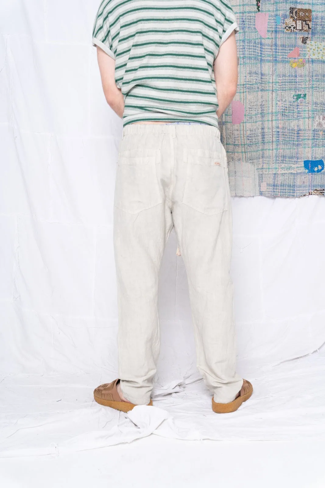 P38 Wild Silk & Hemp Uneven Dye Sand Grey