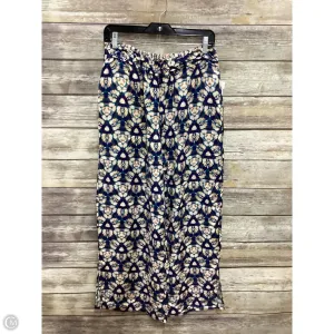 Pants Wide Leg By Anthropologie In Blue, Size: L