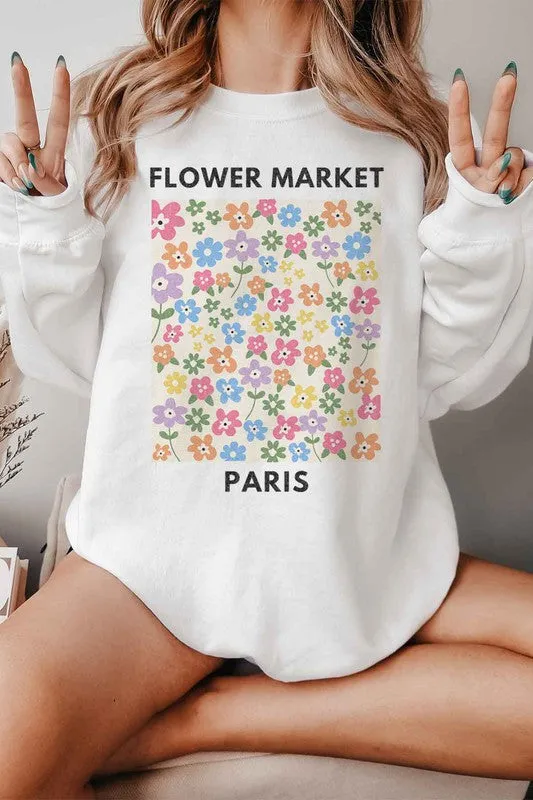Paris Flower Market Sweater