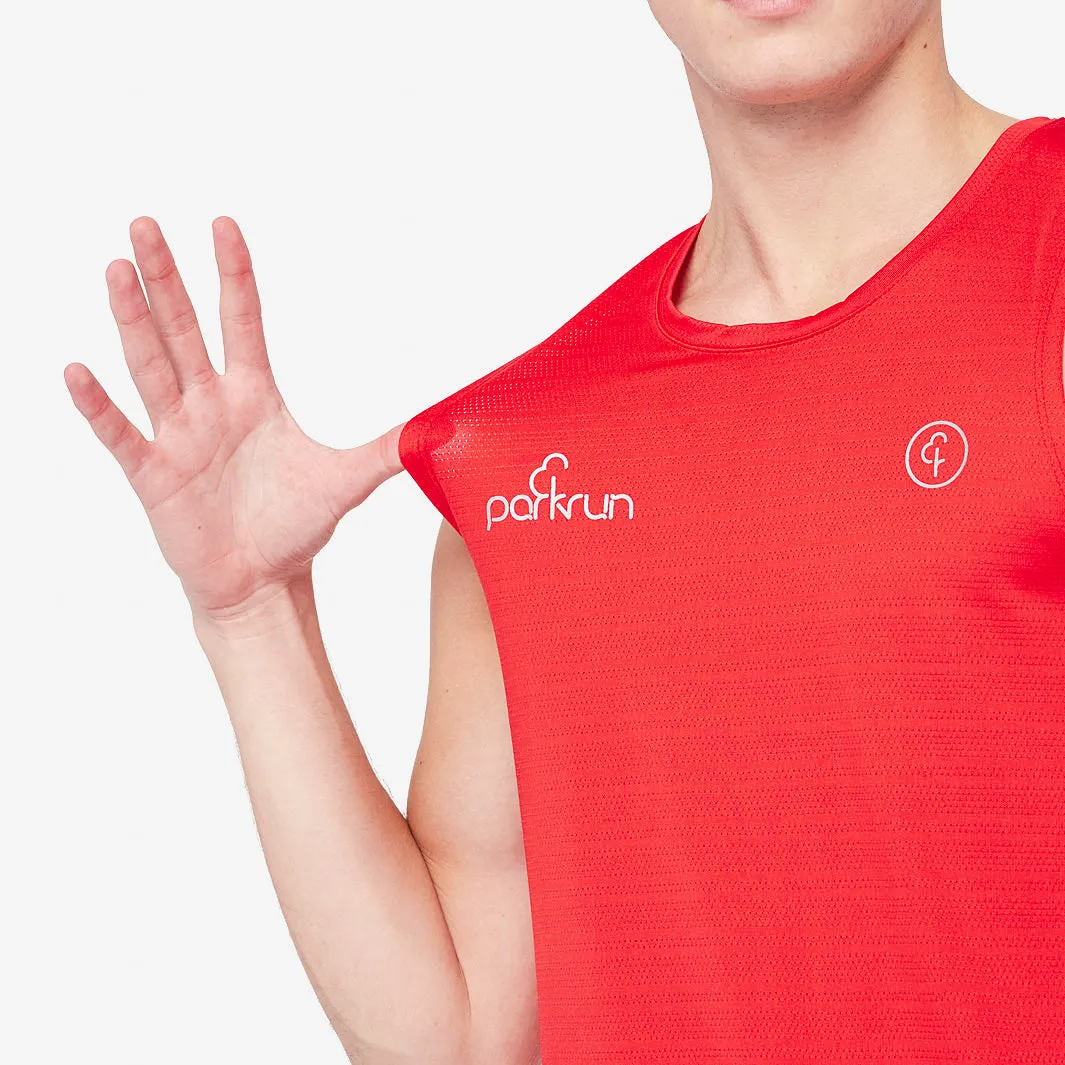 parkrun Milestone Men's Vest 50 - Red