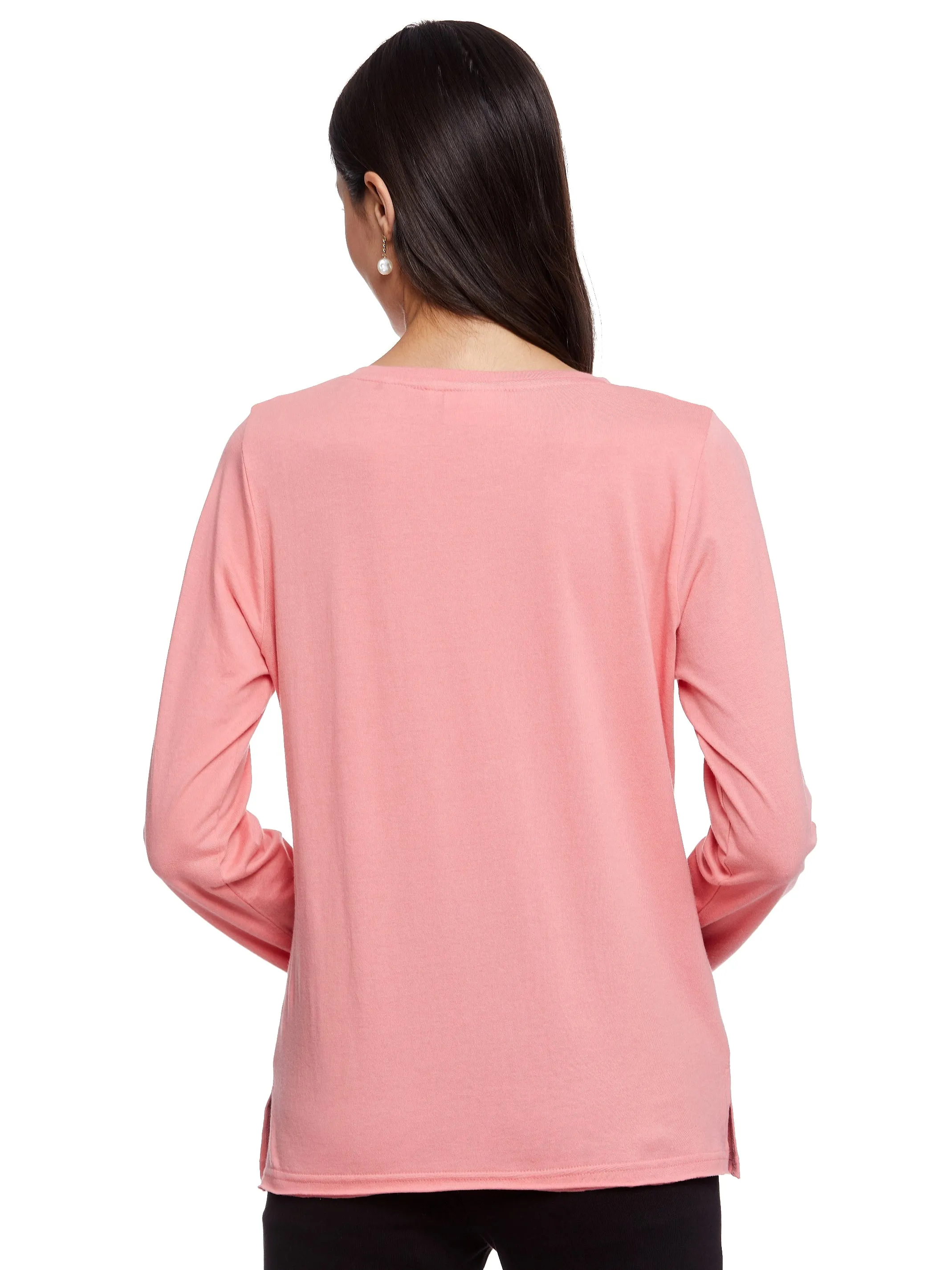 Patricia Long Sleeve Tee (DUSTY PINK)