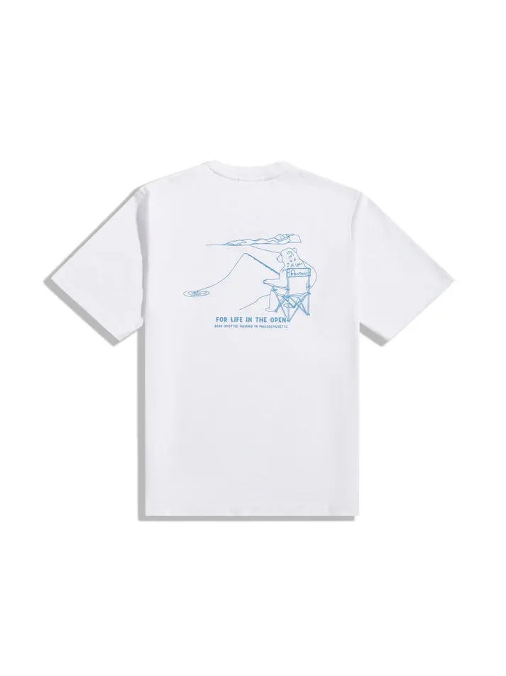 Penfield Fishing Bear T-Shirt Bright White