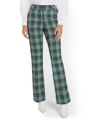 Petite Plaid Signature Fit Straight-Leg Pant