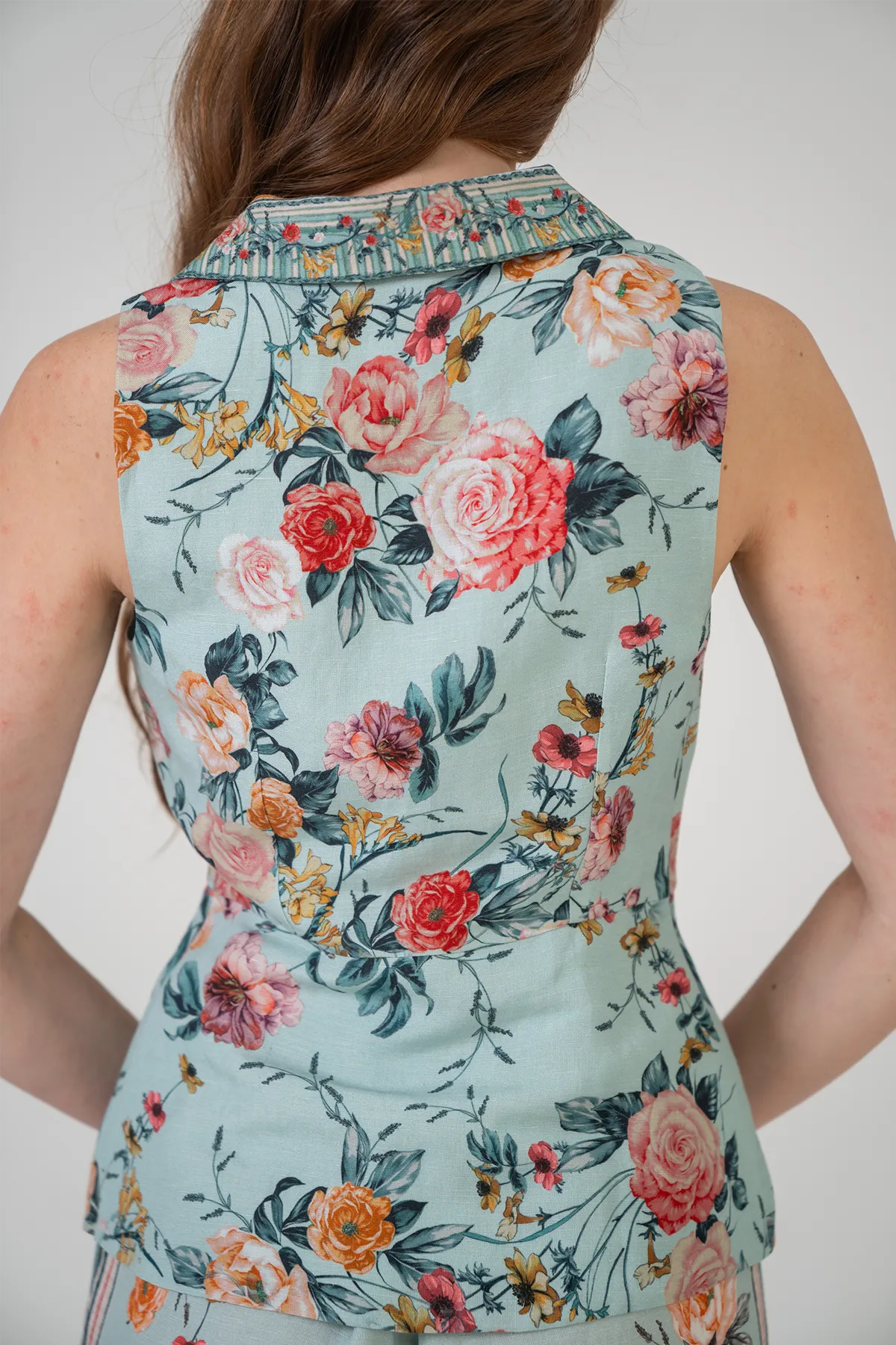 Petra collared waist coat and pants