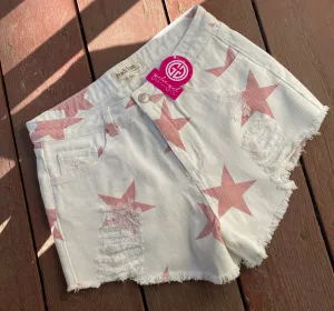 PINK STAR SHORTS