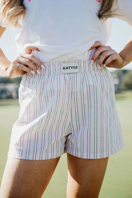 Pink/Blue Stripe Boxer Shorts