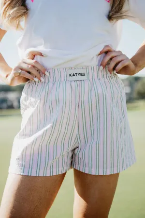 Pink/Blue Stripe Boxer Shorts