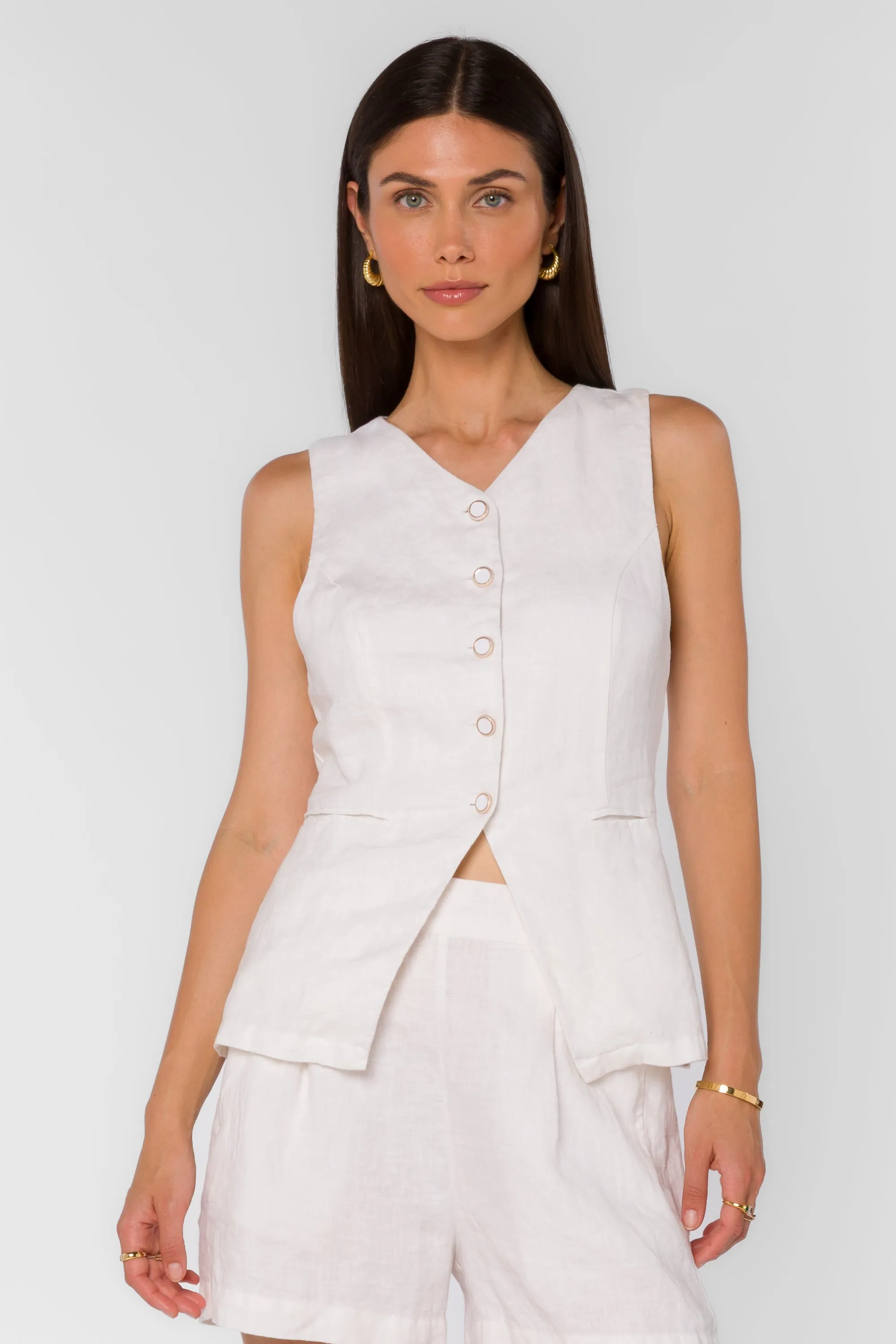Pisces Optic White Vest