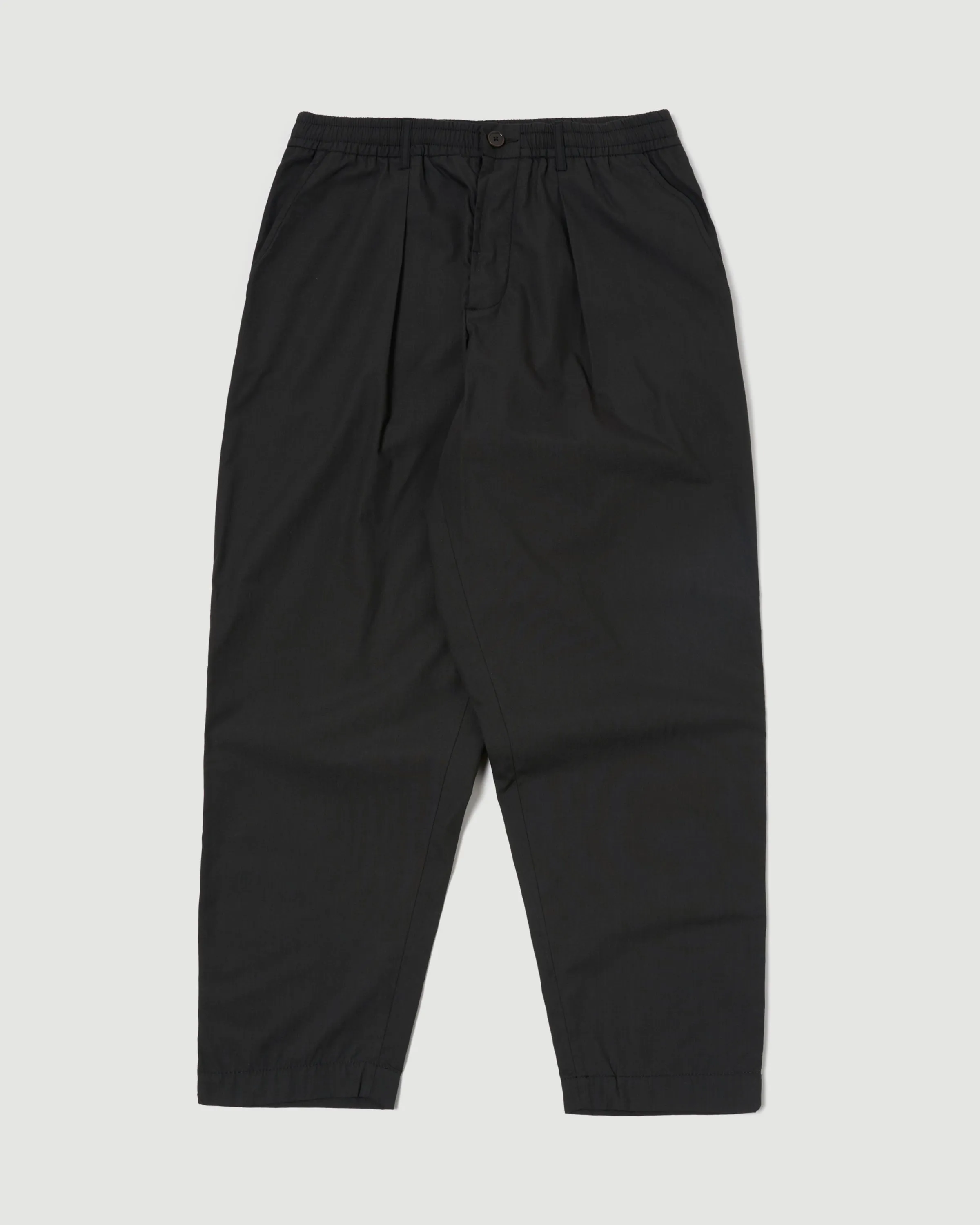 Pleated Track Pant Black