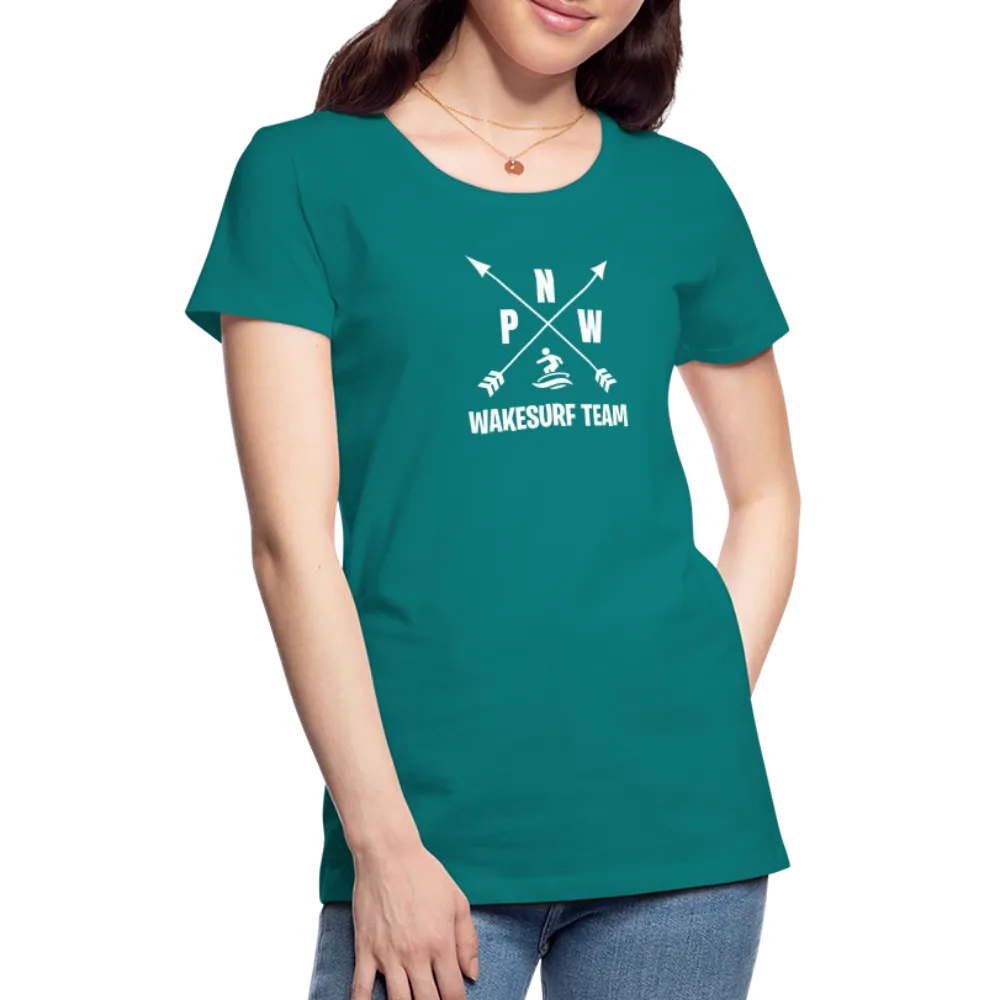 PNW Wakesurf Team Women’s Premium T-Shirt