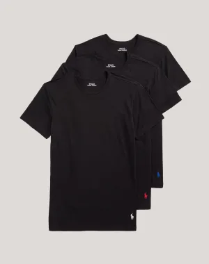 Polo Ralph Lauren Slim Fit Cotton Crewneck Tee 3-Pack