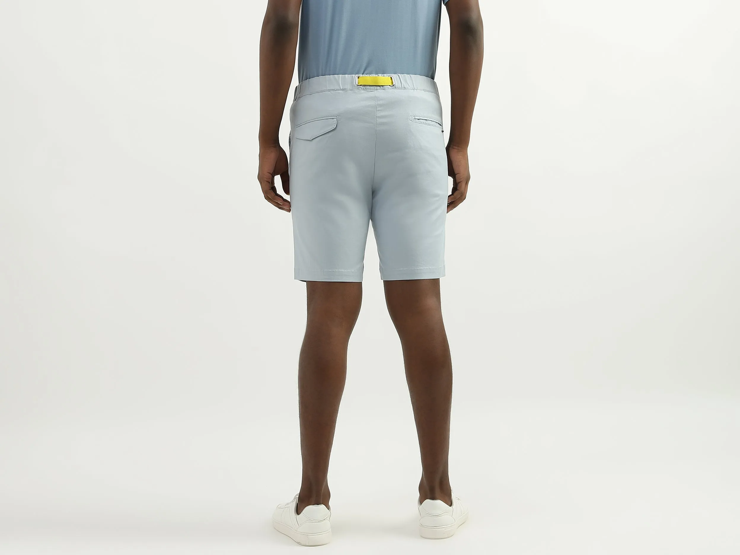 Polyester Solid Slim Fit Mens Shorts