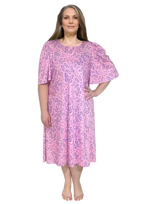 Poppy Sleep Tee - Lavender Pink Print