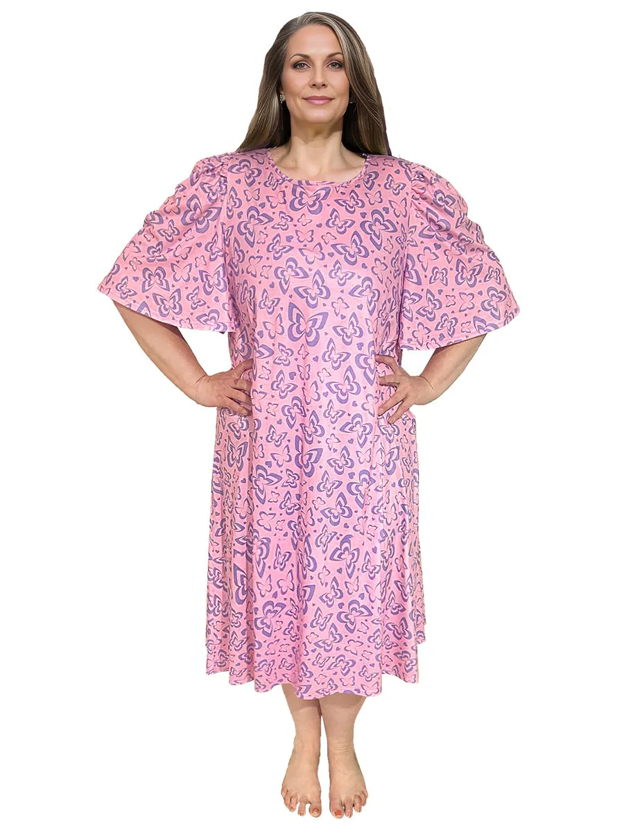 Poppy Sleep Tee - Lavender Pink Print