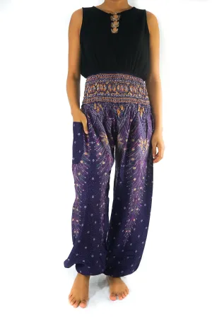 Purple Peacock Pants