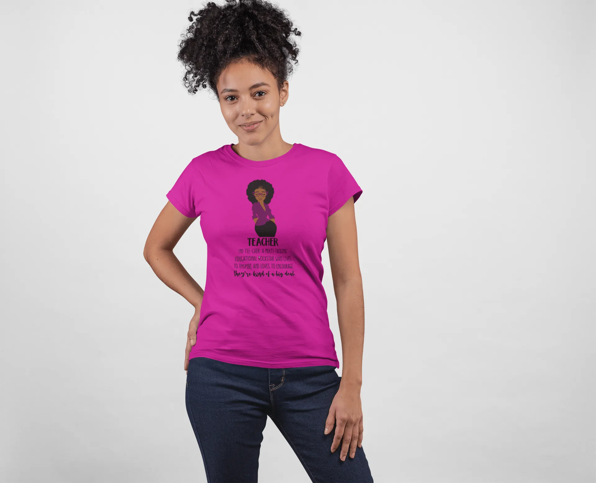 "Definition of a Teacher" Women's Fitted Tee