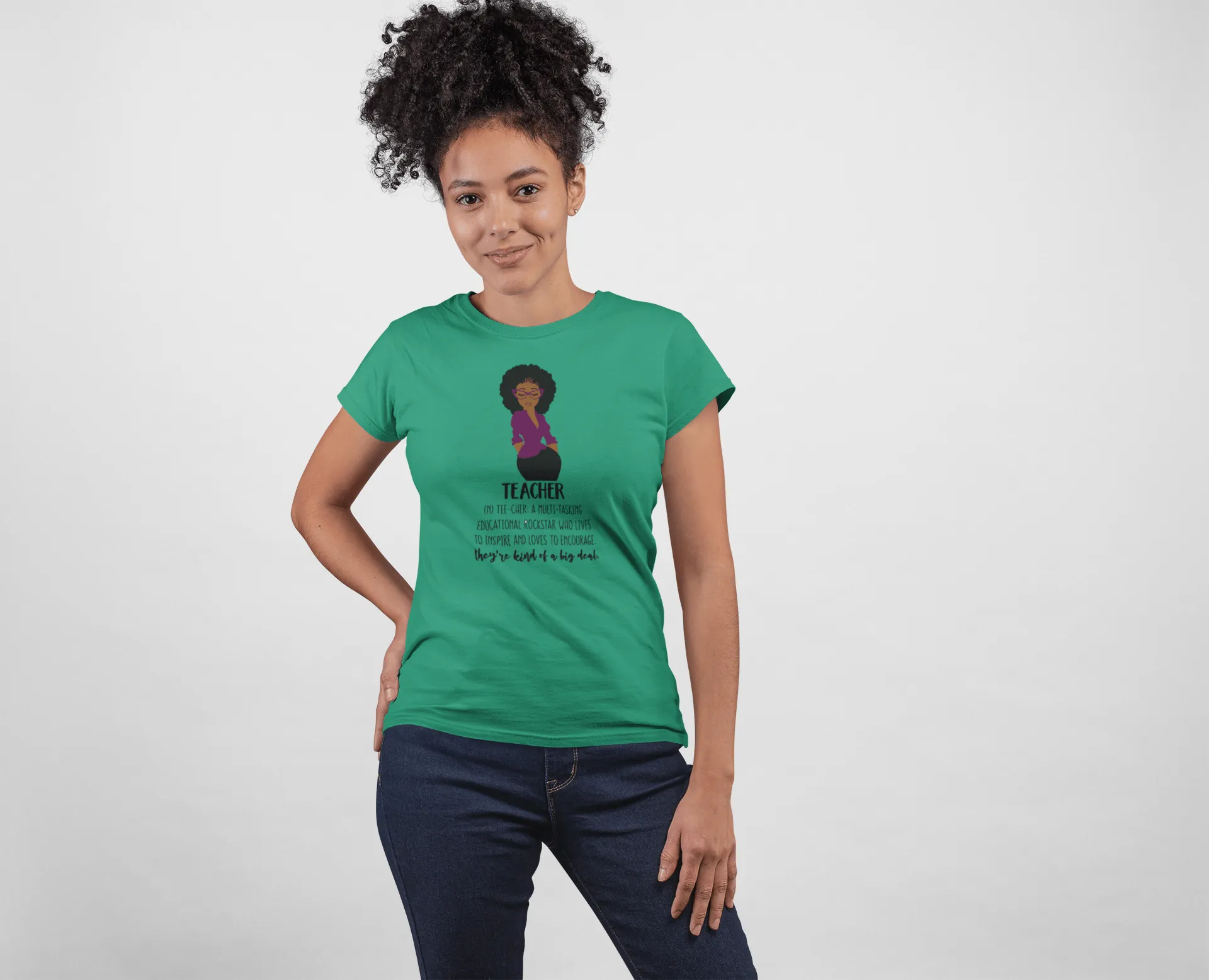"Definition of a Teacher" Women's Fitted Tee