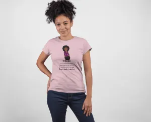 "Definition of a Teacher" Women's Fitted Tee
