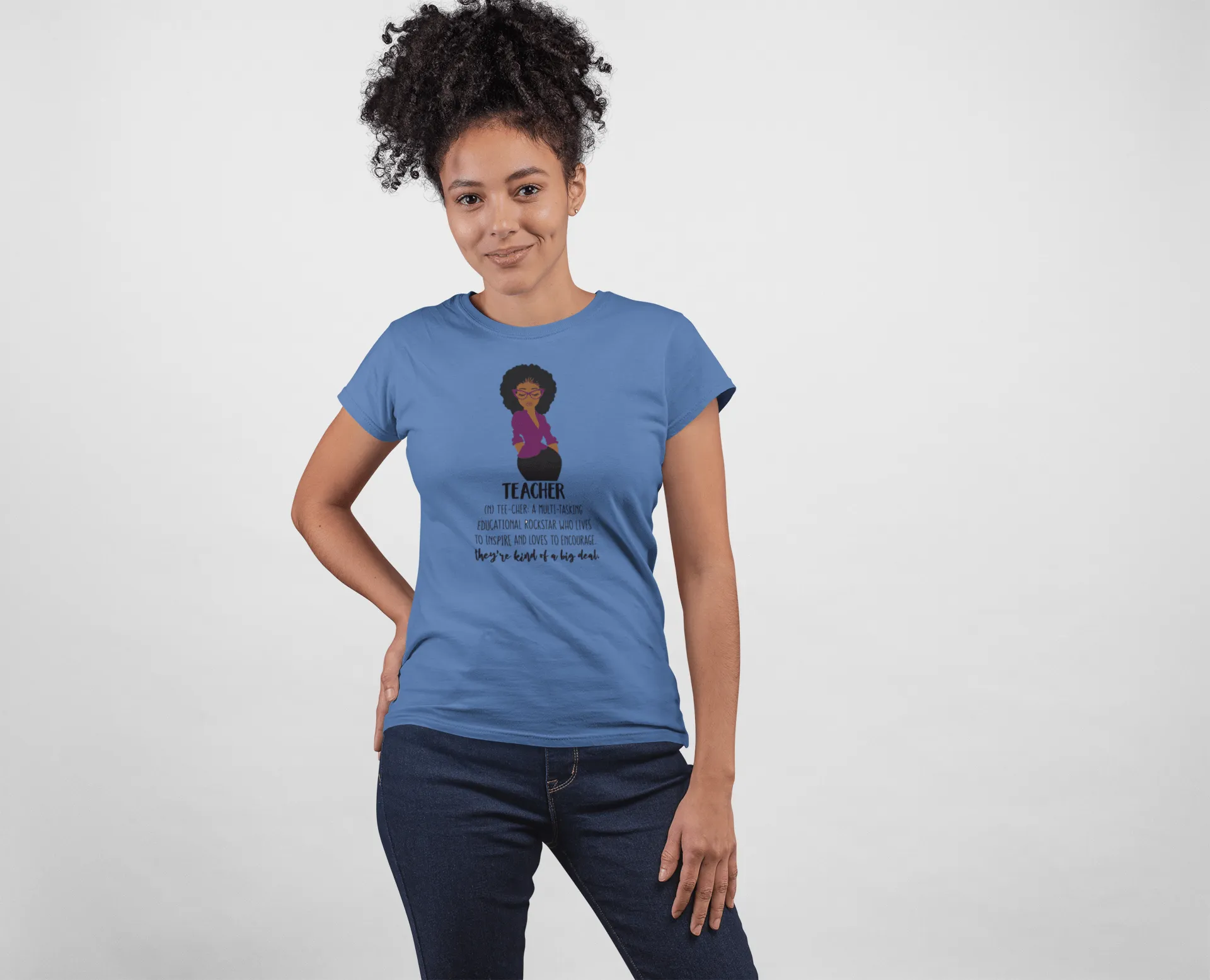 "Definition of a Teacher" Women's Fitted Tee