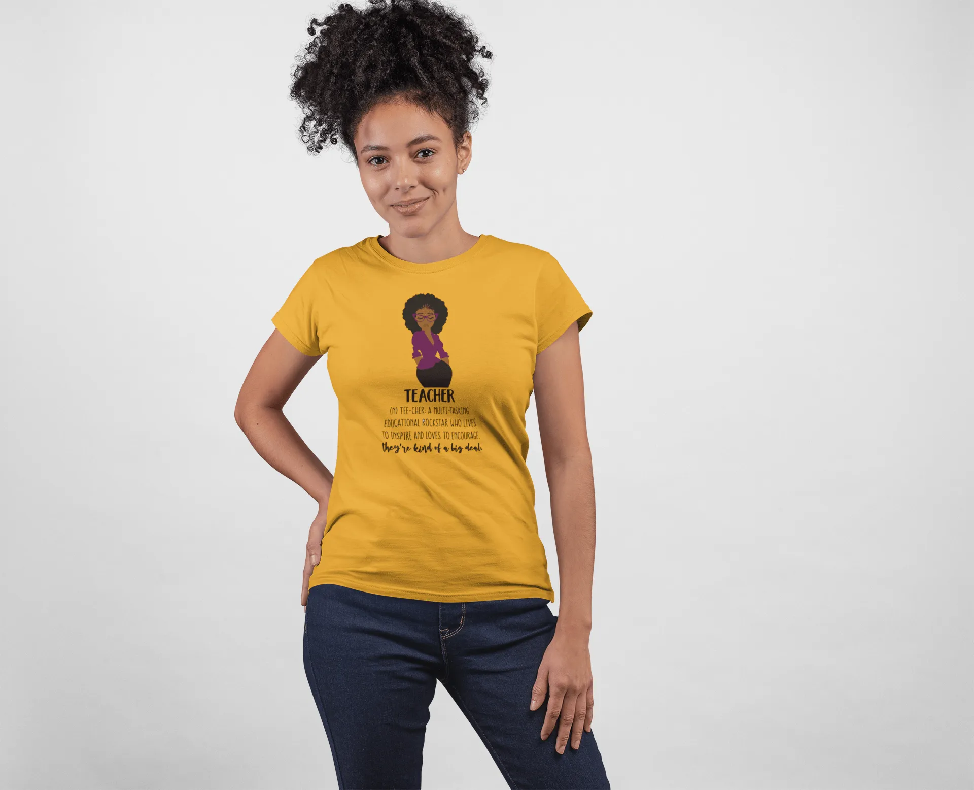 "Definition of a Teacher" Women's Fitted Tee