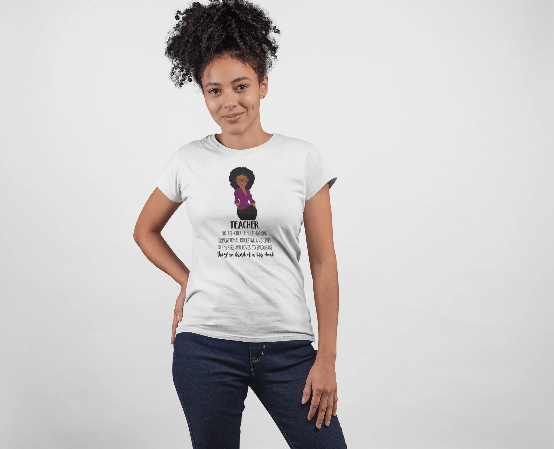 "Definition of a Teacher" Women's Fitted Tee