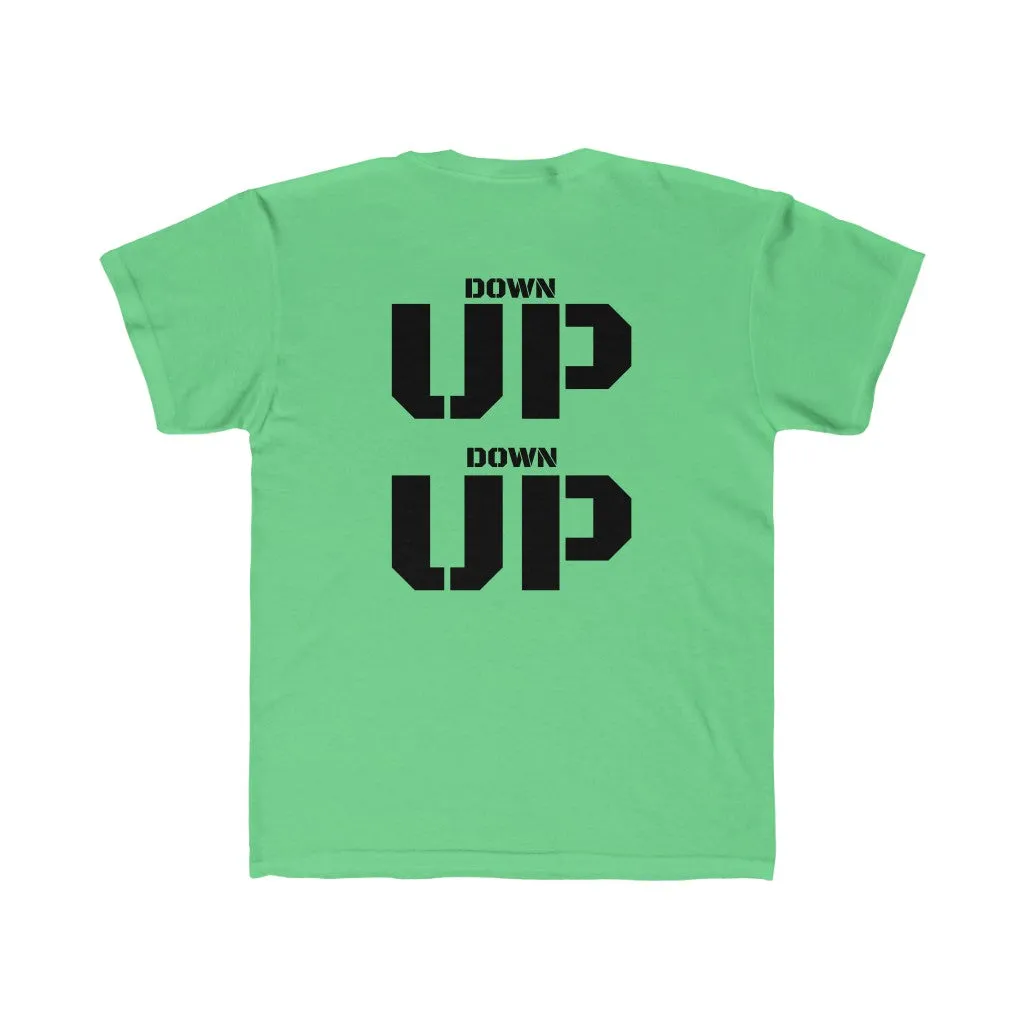 "Down, Up!" Kids Workout Tee
