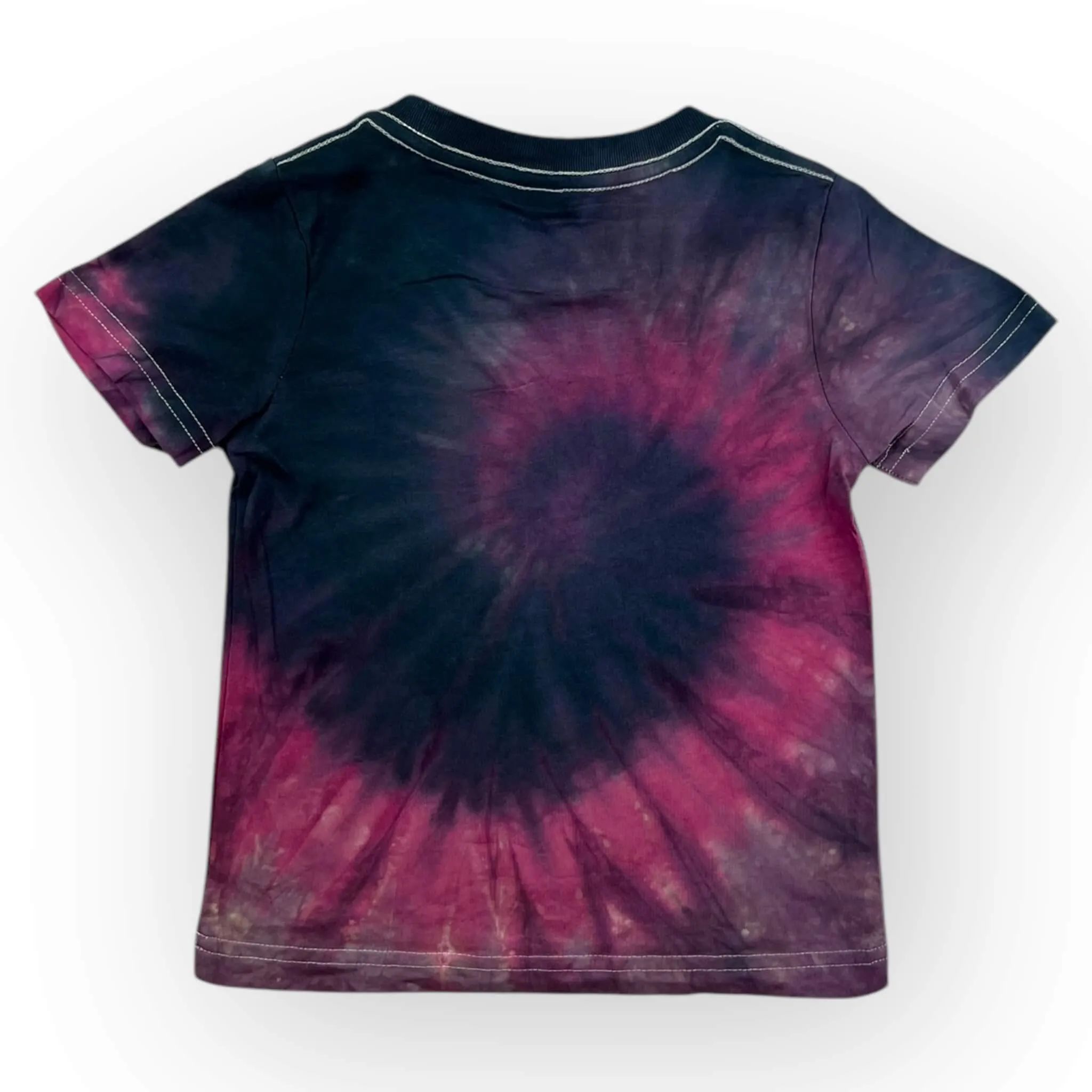 Red & Black Tie Dye Tee Age 2