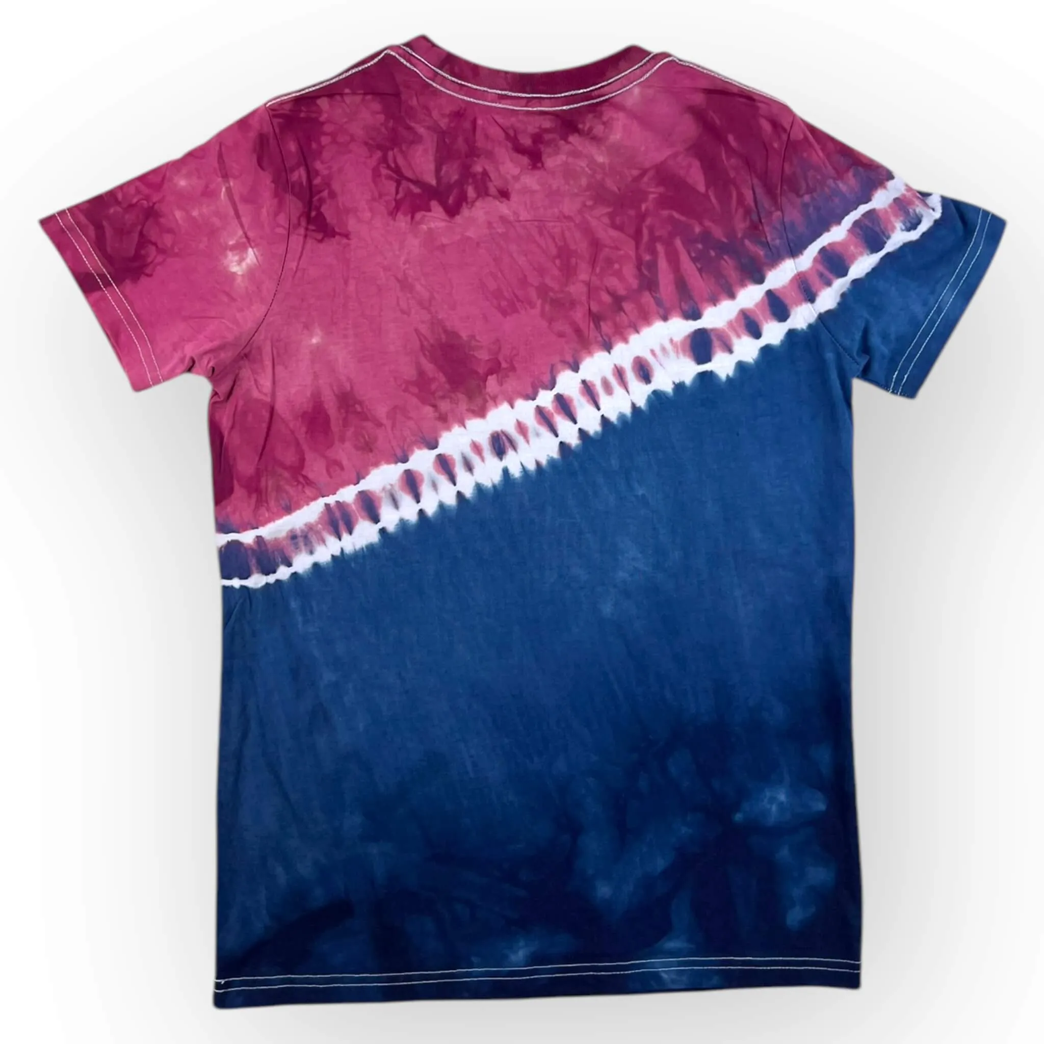 Red & Blue Tie Dye Tee Age 12