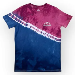 Red & Blue Tie Dye Tee Age 12