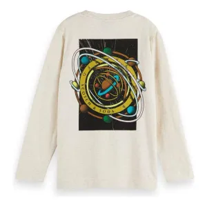 Regular Fit Artwork T-Shirt - Ecru Melange