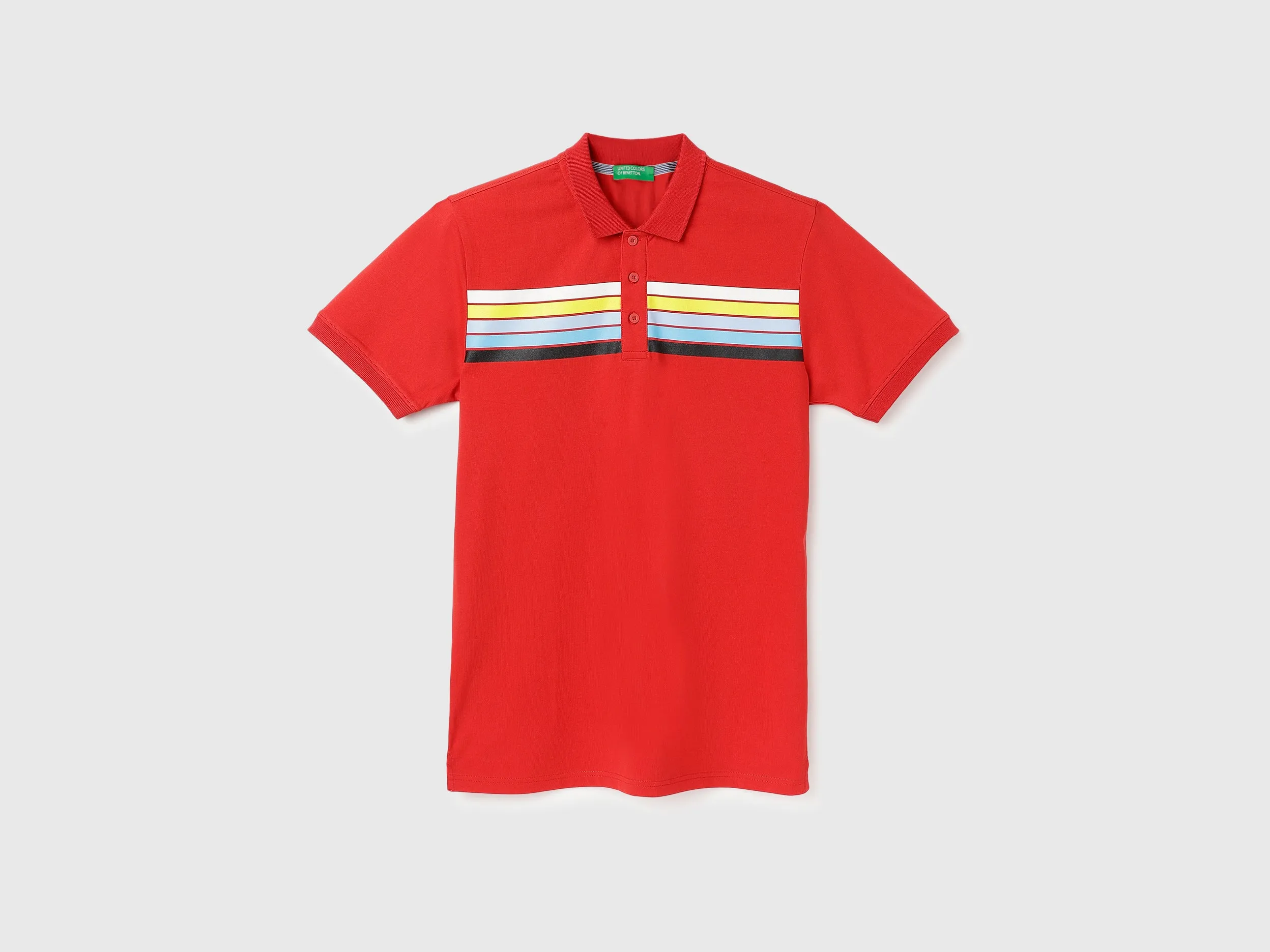 Regular Fit Polo Neck Printed T-Shirts