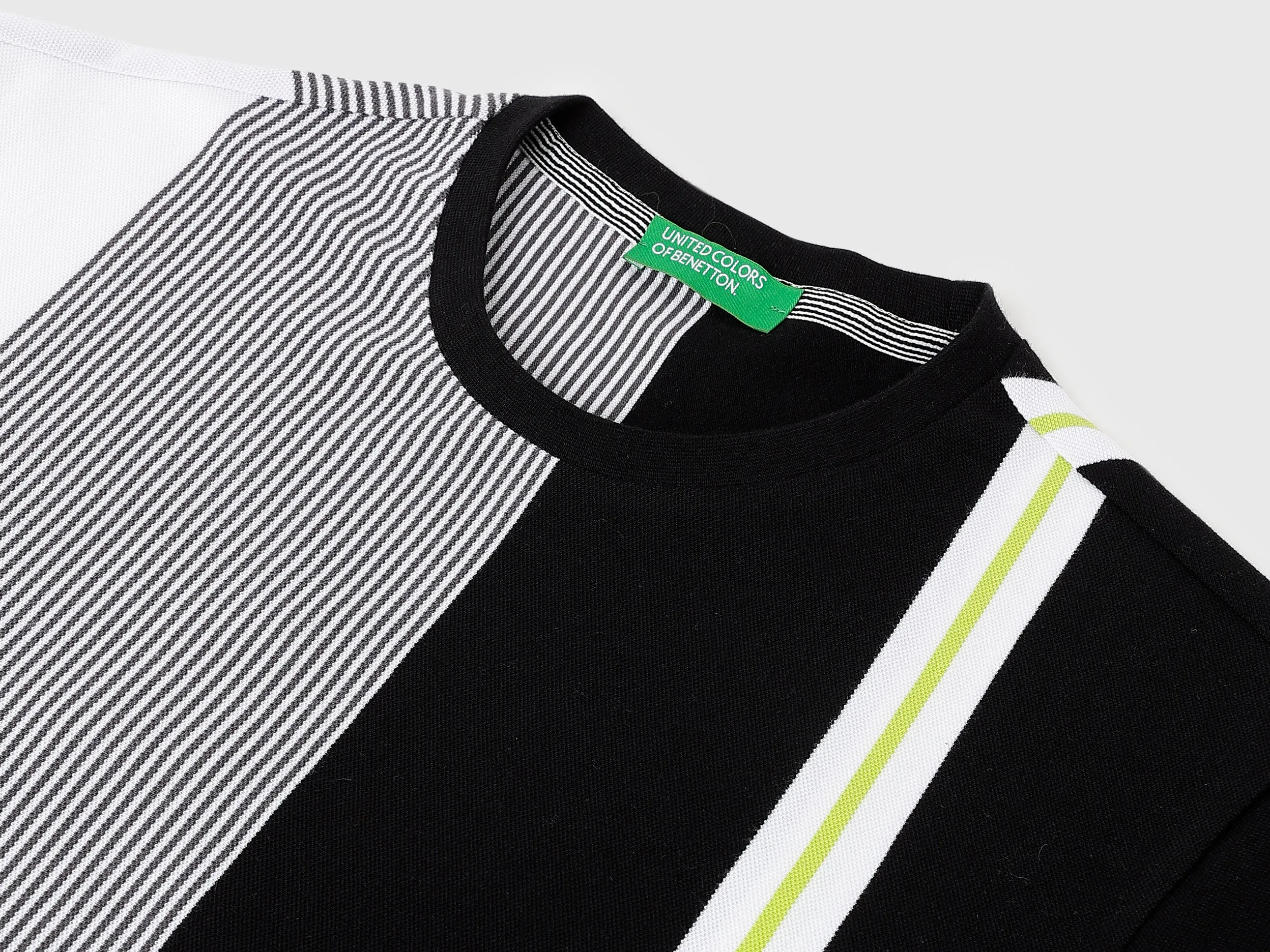 Regular Fit Round Neck Striped T-Shirts