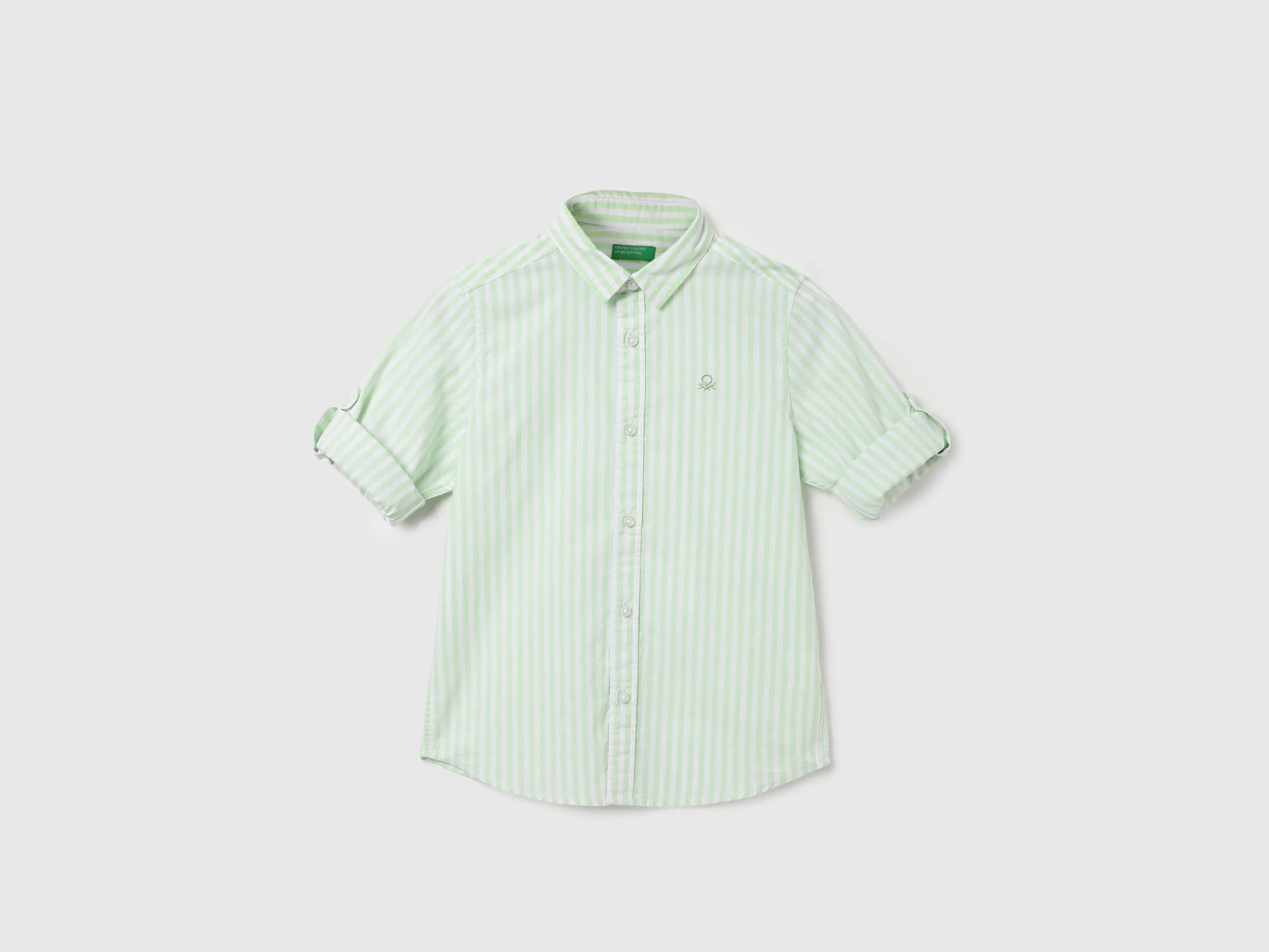Regular Fit Spread Collar Striped Shirts