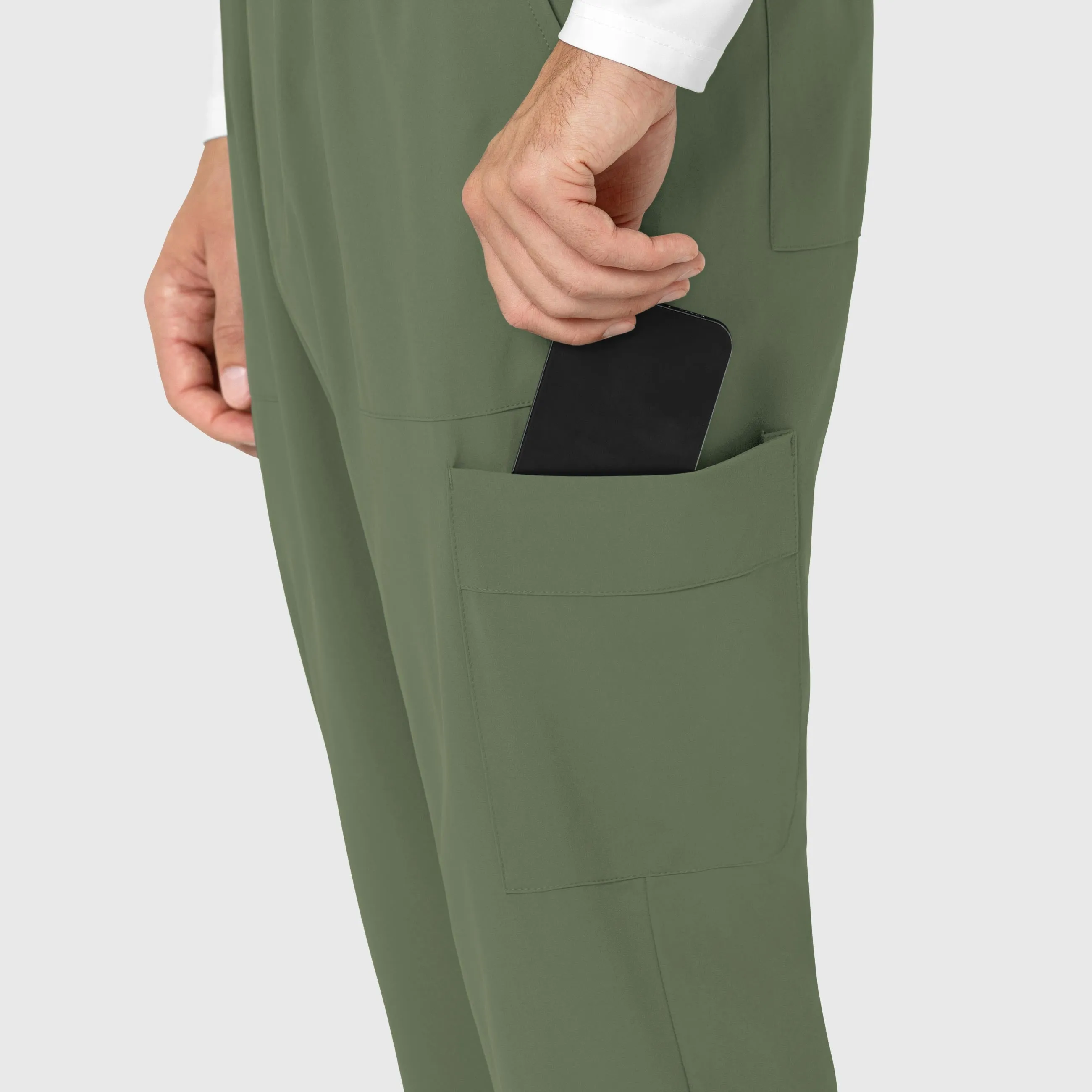RENEW 5834 Men's Tapered Scrub Pants Olive