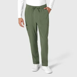 RENEW 5834 Men's Tapered Scrub Pants Olive