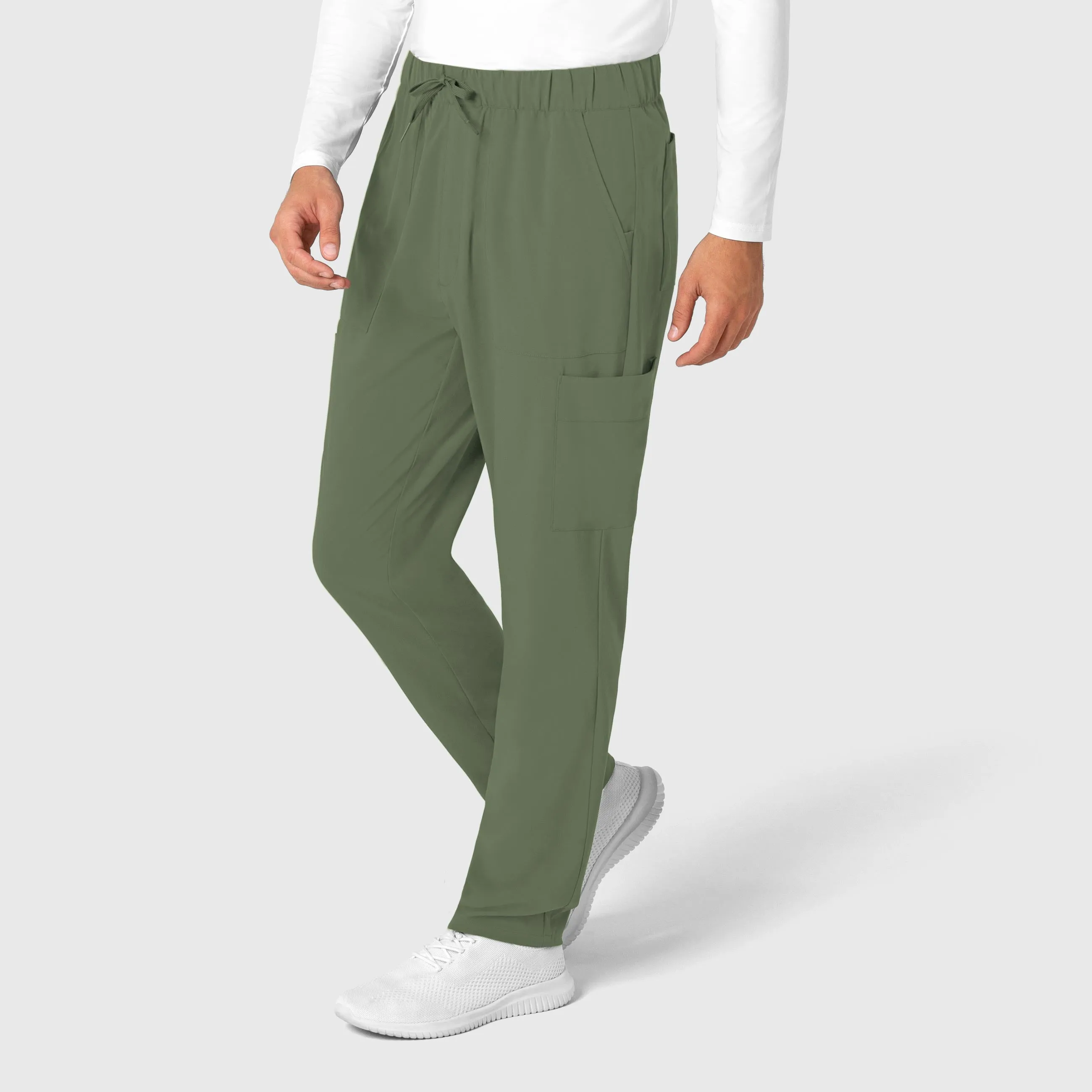 RENEW 5834 Men's Tapered Scrub Pants Olive