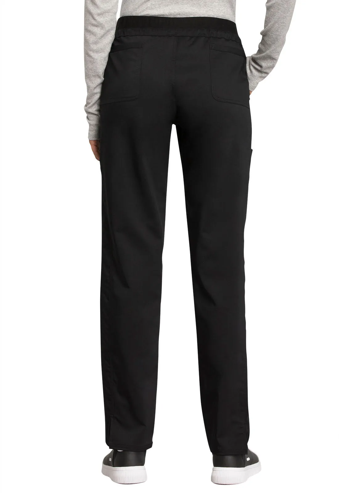 Revolution WW105 Mid Rise Tapered Leg Drawstring Pants Black