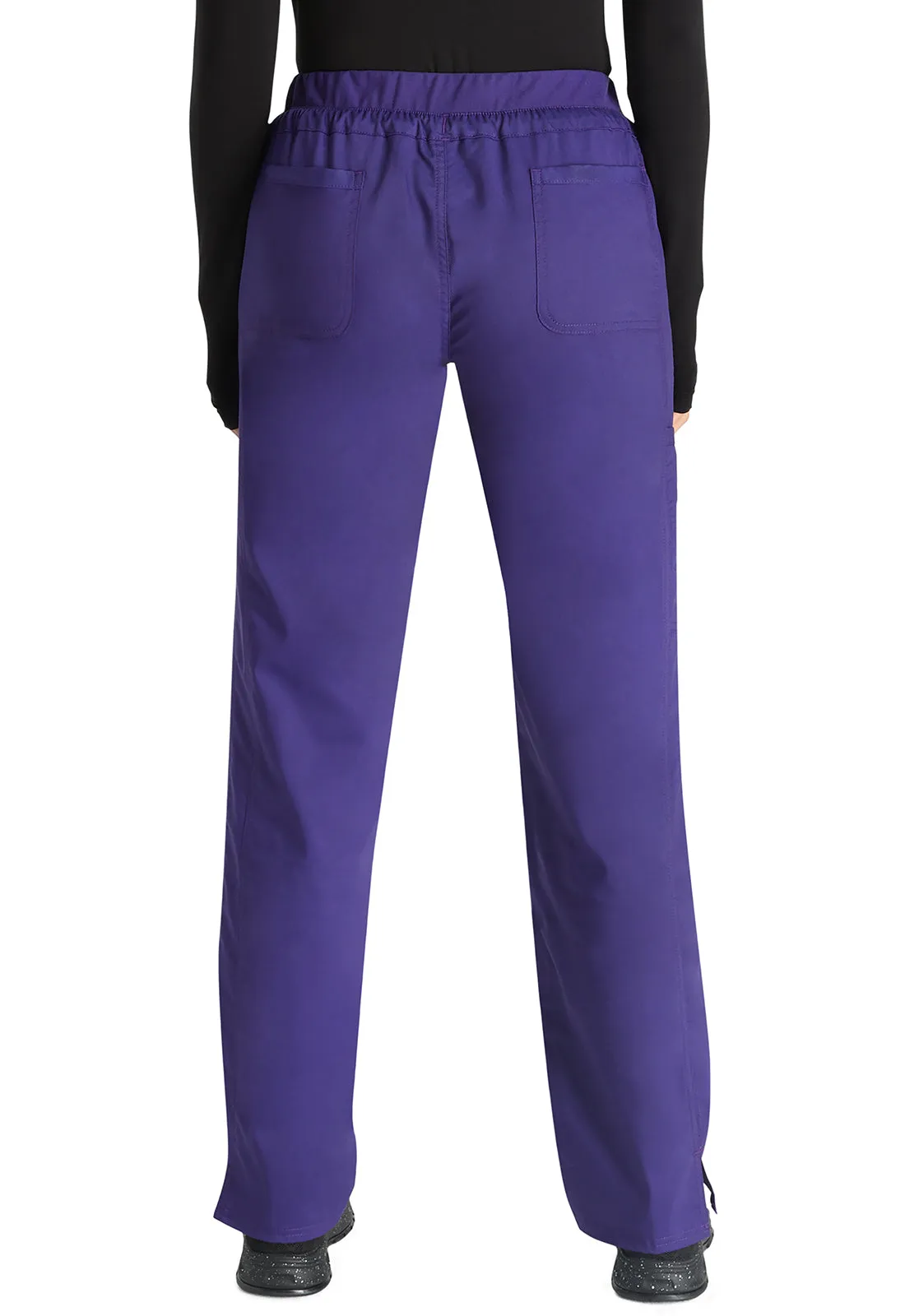 Revolution WW105 Mid Rise Tapered Leg Drawstring Pants Grape