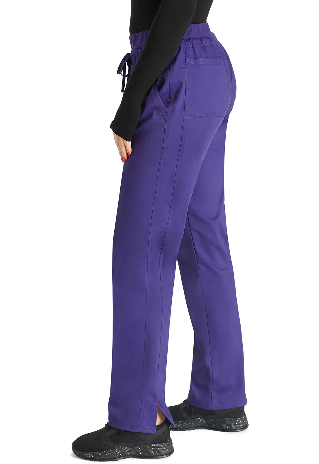 Revolution WW105 Mid Rise Tapered Leg Drawstring Pants Grape