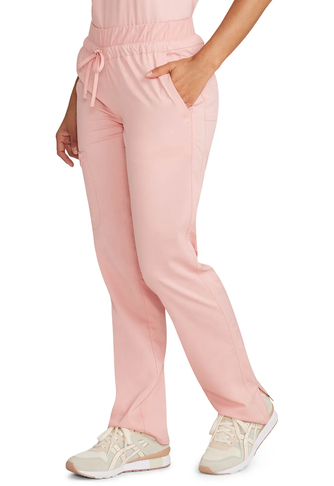 Revolution WW105 Mid Rise Tapered Leg Drawstring Pants Pink Essence