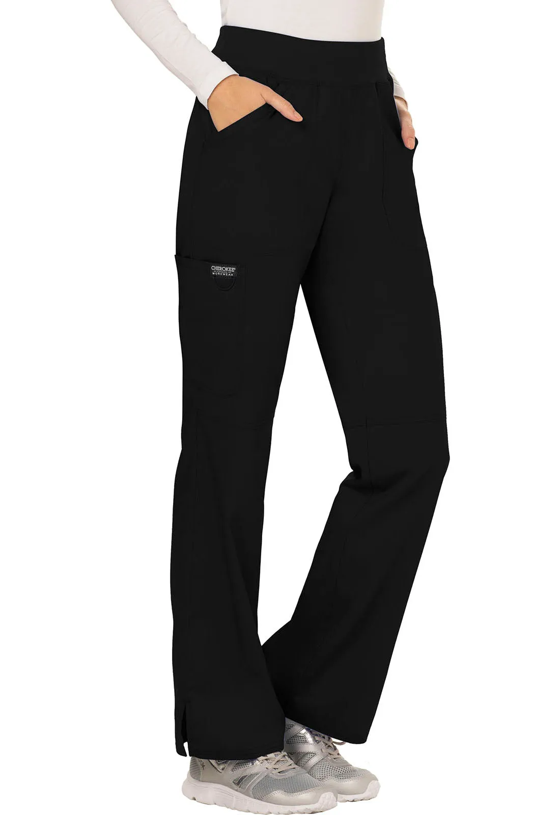 Revolution WW110 Mid Rise Straight Leg Pull-on Pants Black