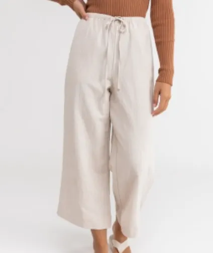 RHYTHM CLASSIC DRAWSTRING PANT - OAT