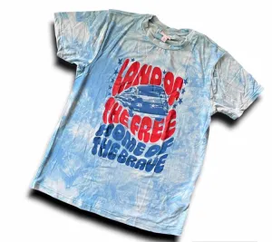 Rocker Tee - Land of the Free Retro Graphic