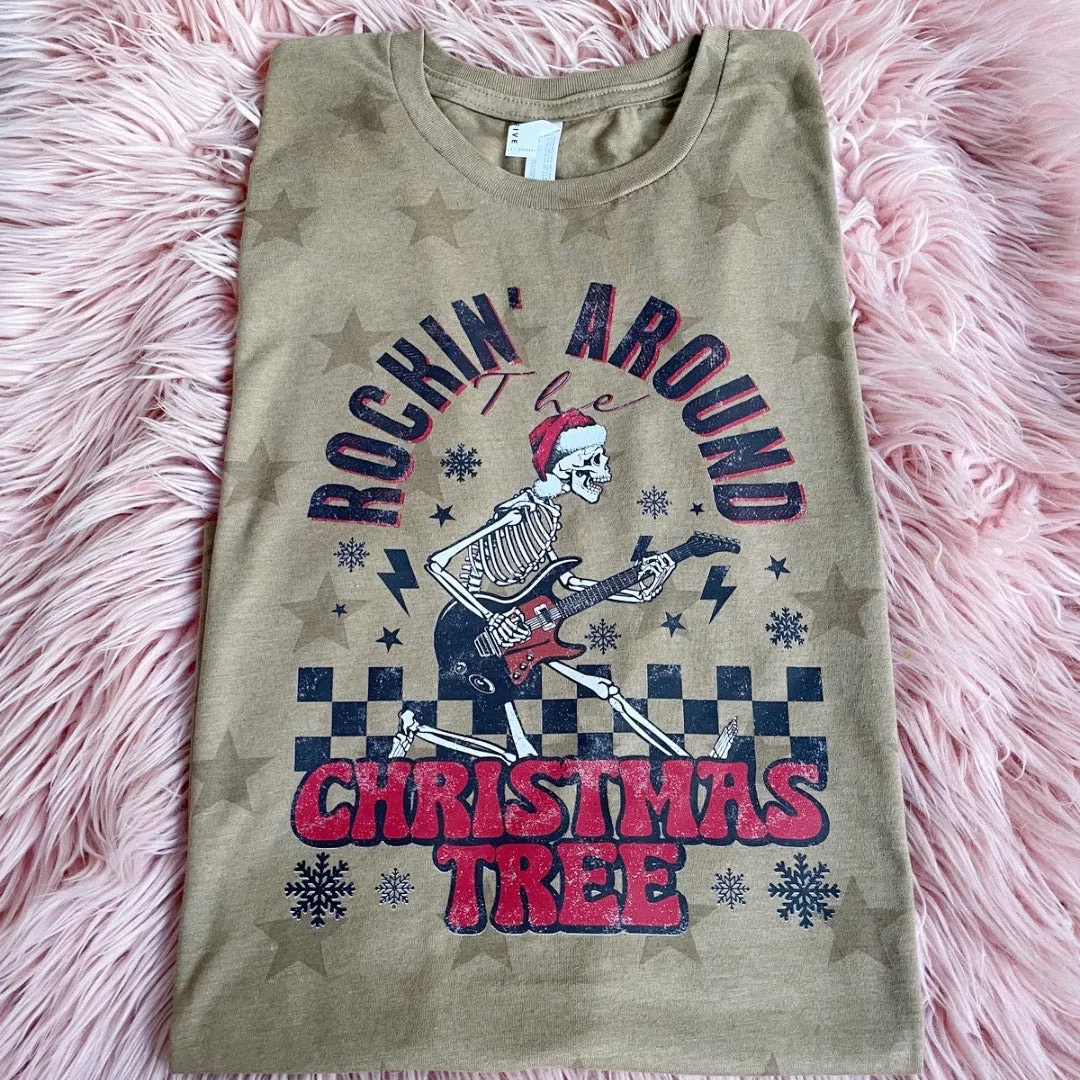 Rocking Around  The Christmas Tree Holiday Tee